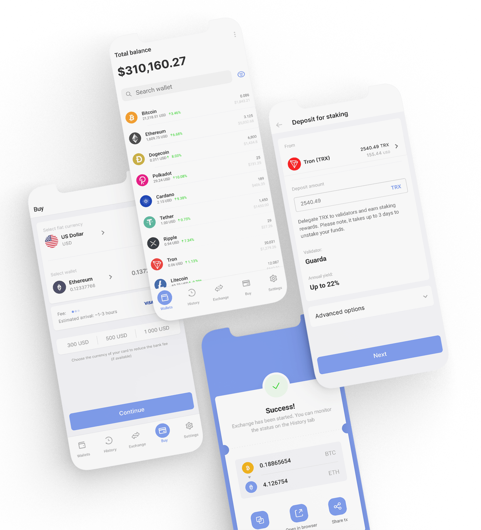 iOS and Android Crypto Wallet